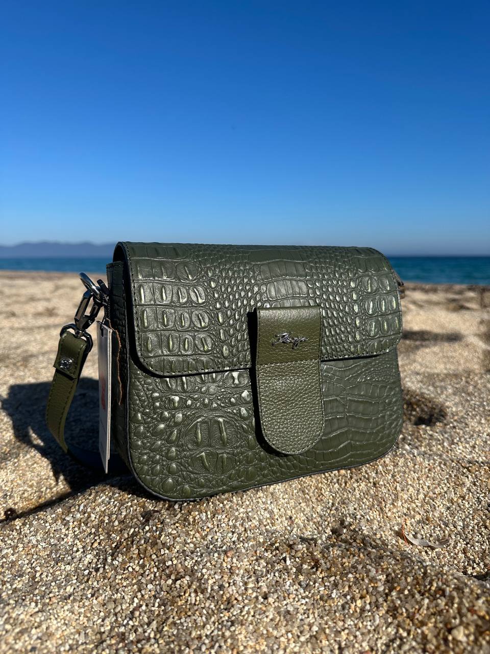 Leather bag KARYA green