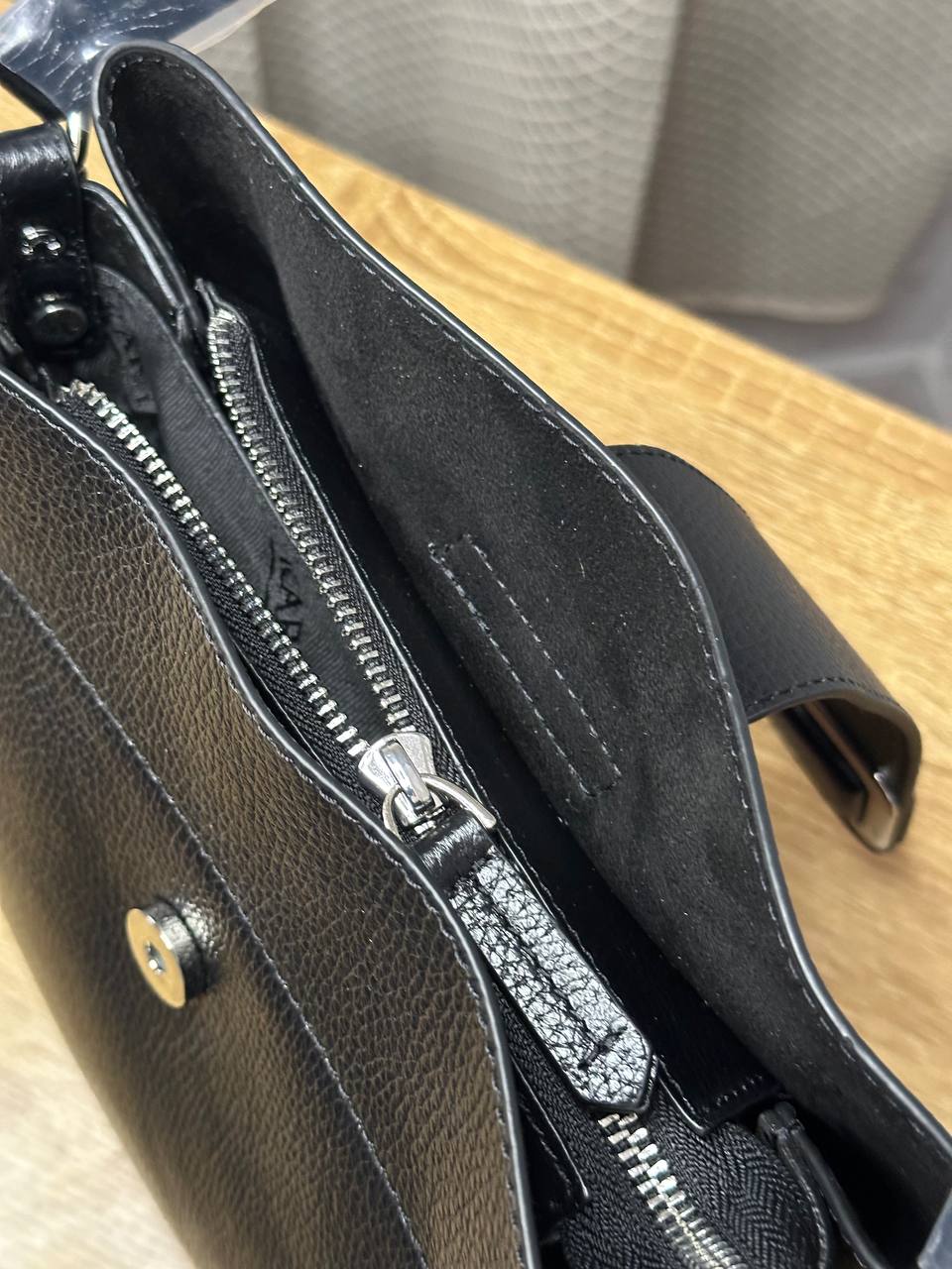 Leather bag KARYA black