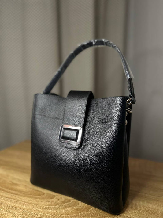 Leather bag KARYA black