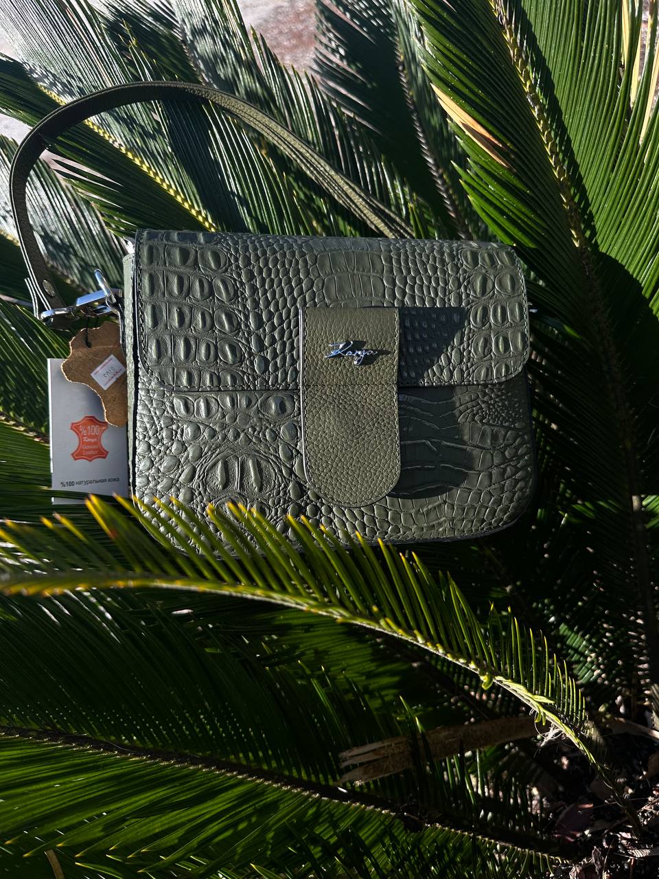 Leather bag KARYA green