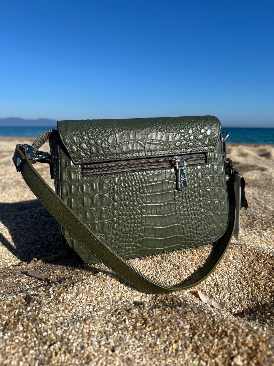 Leather bag KARYA green