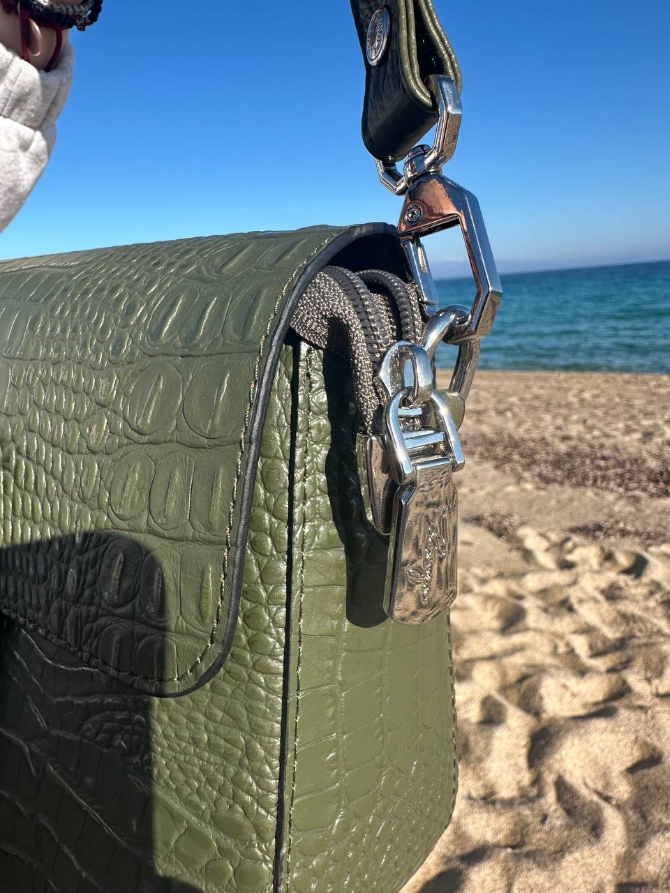 Leather bag KARYA green