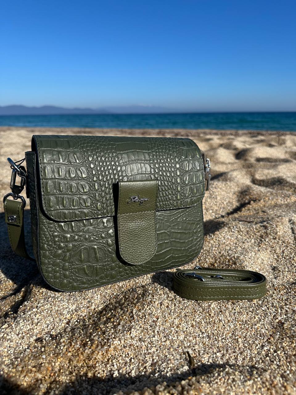 Leather bag KARYA green