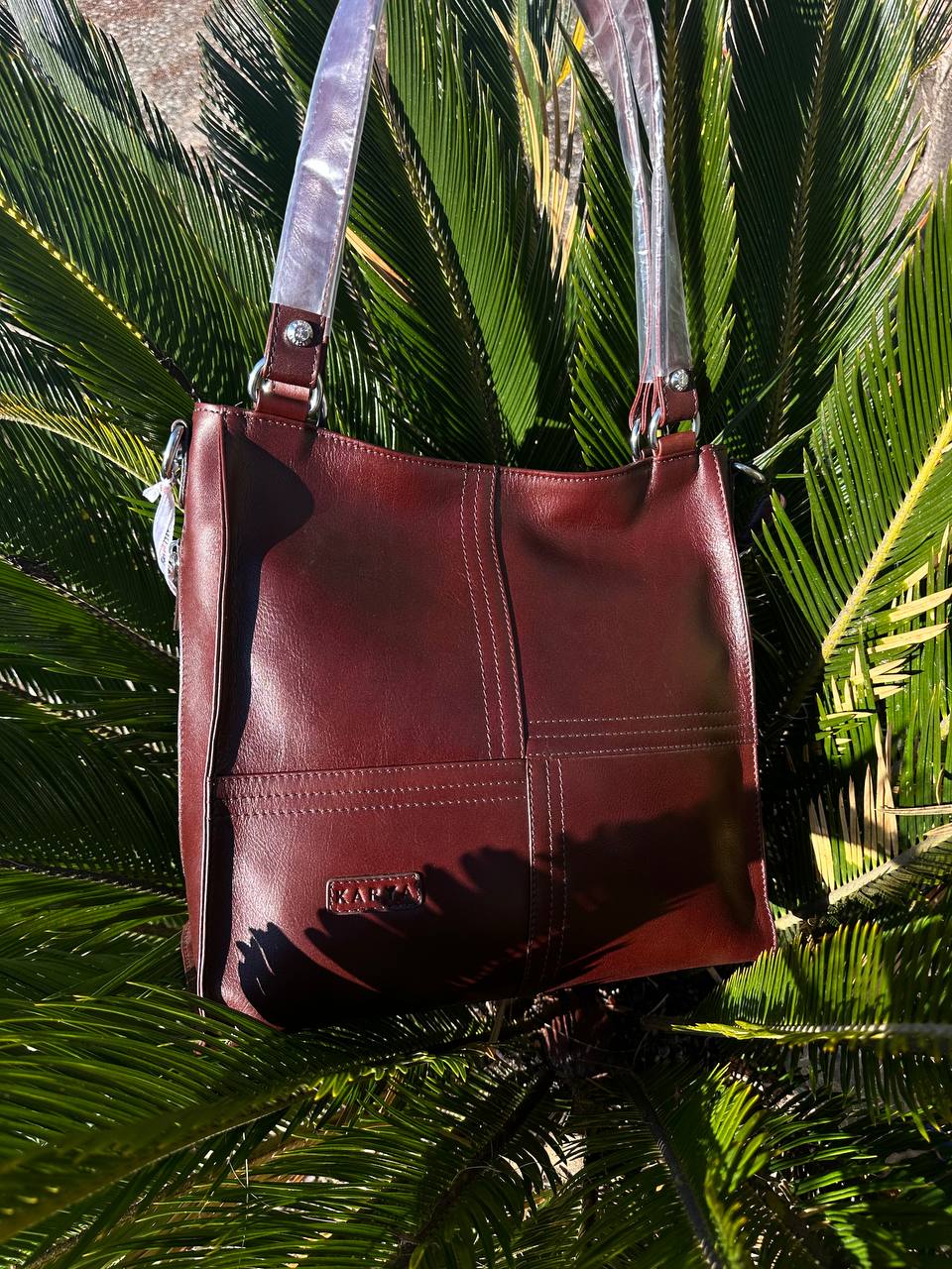 leather bag KARYA chocolate