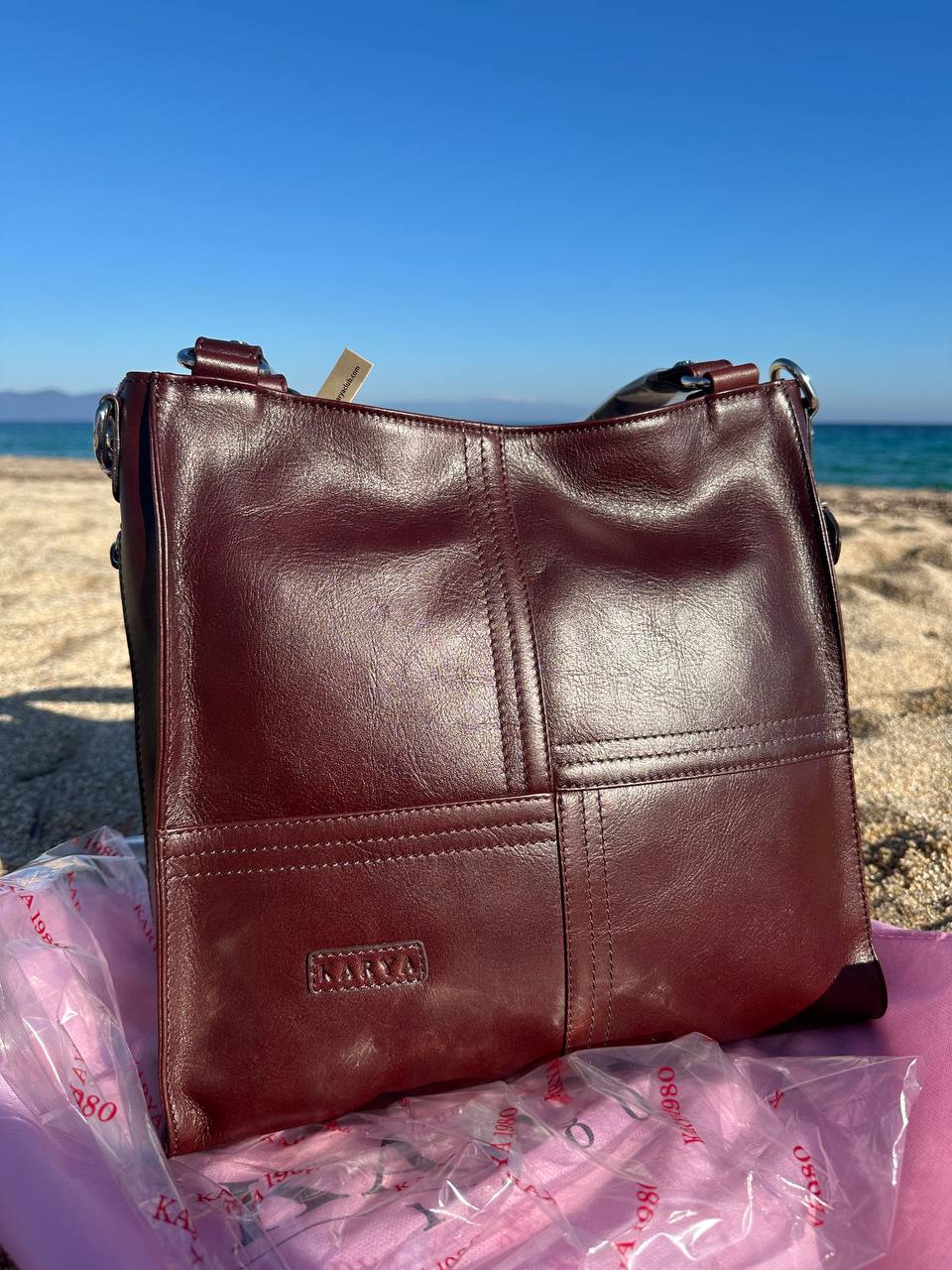 leather bag KARYA chocolate