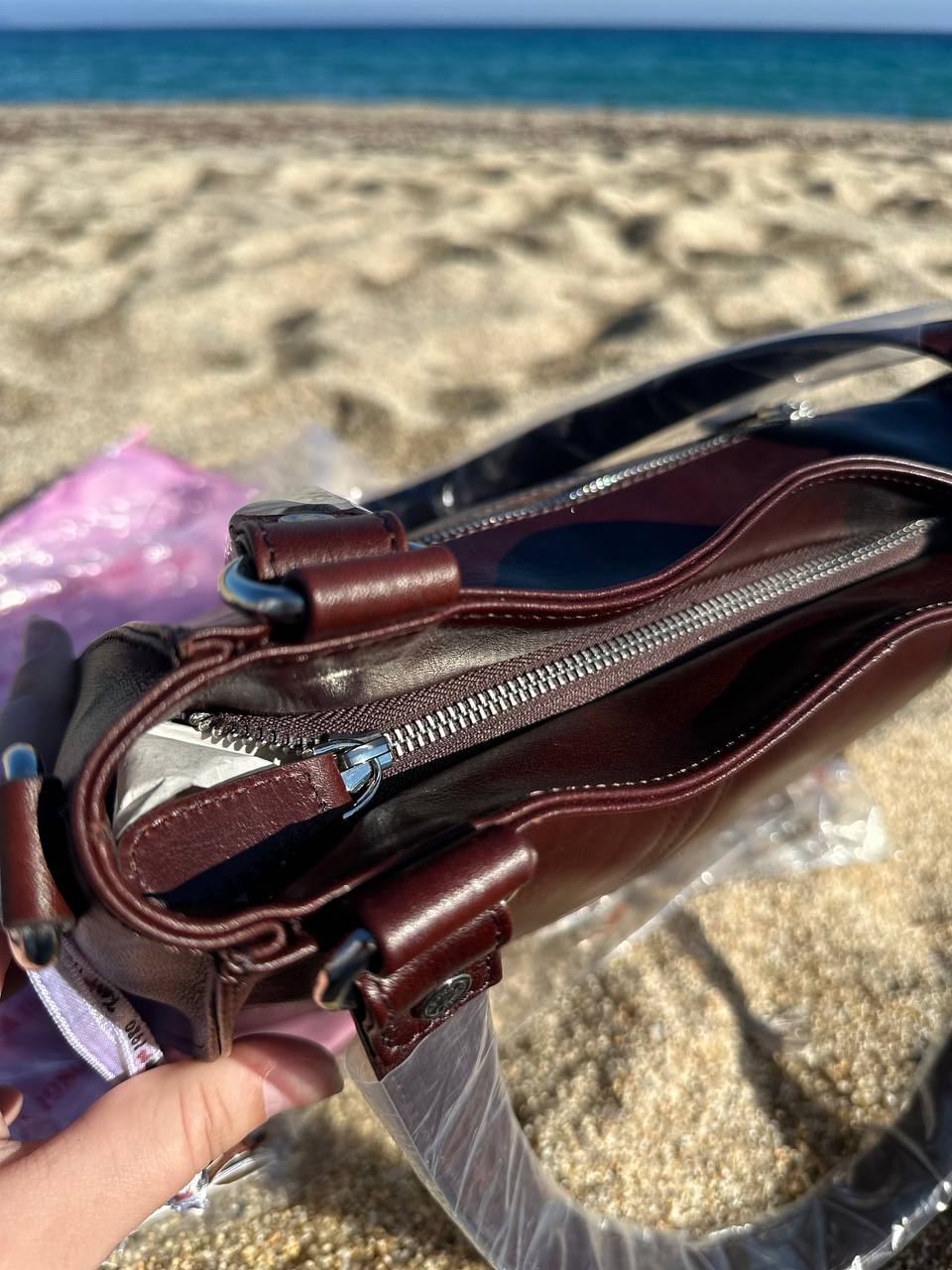 leather bag KARYA chocolate