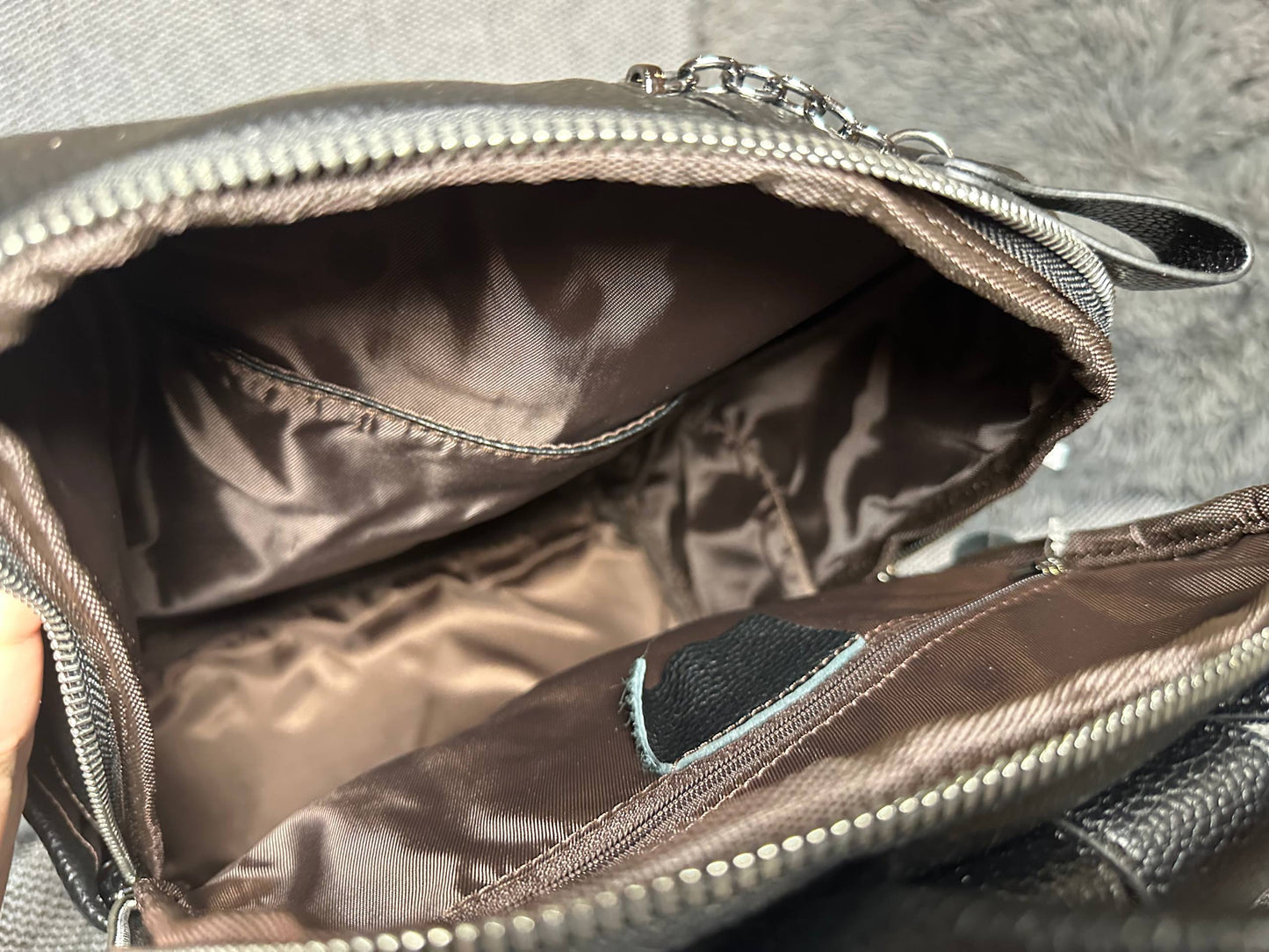 Black Genuine Leather Backpack | Unisex Everyday Bag with Wide Strap | Modern Travel and Work Backpack