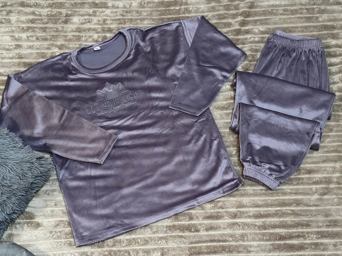 Velour Pajama Set  — Cozy Homewear