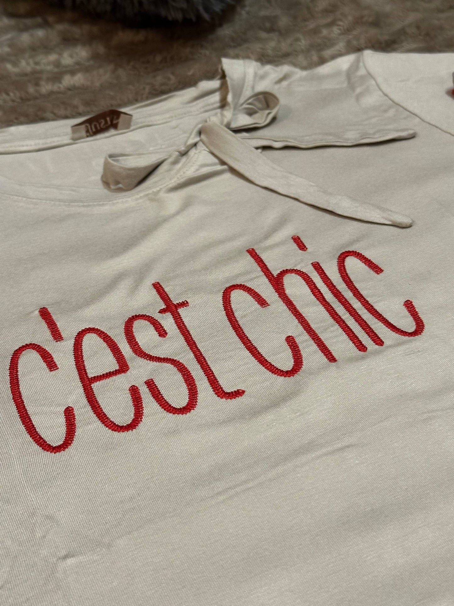 Women’s Pajama Set  – Short Sleeve Top & Floral Pants