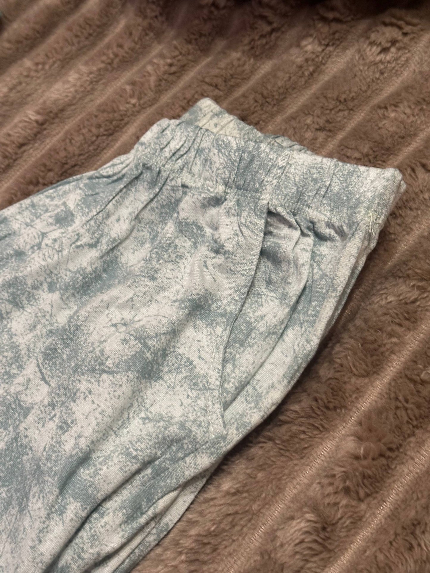 Women’s viscose pajama set with off-shoulder top – soft homewear, summer sleepwear, comfy lounge set