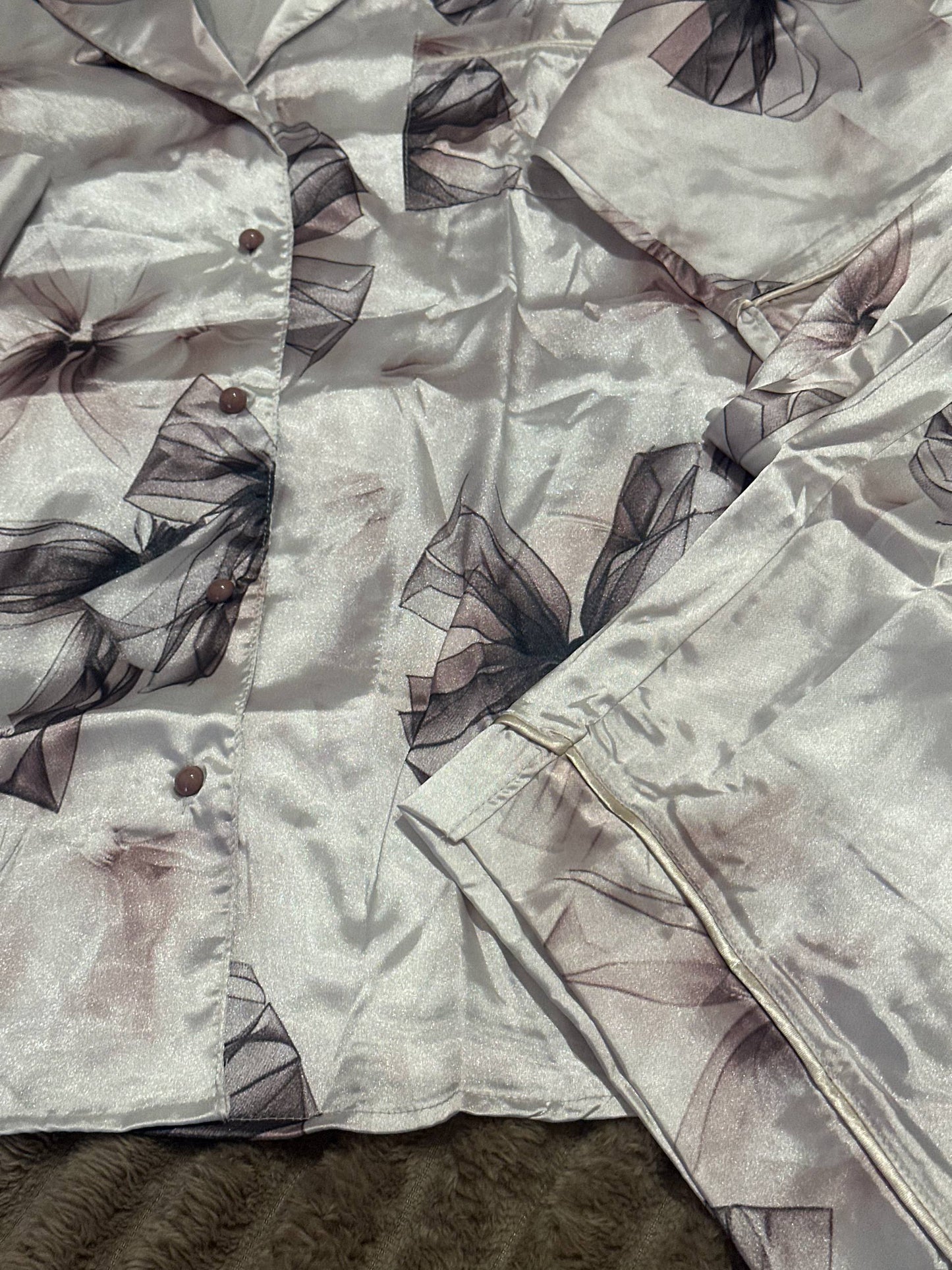 Women's Satin Pajama Set